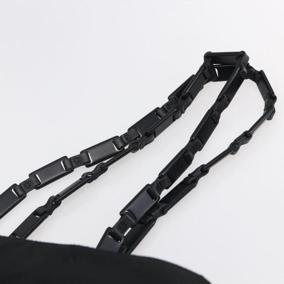 PRADA Tote Bag Nylon Black Silver Auth bs31175 - Picture 8 of 16